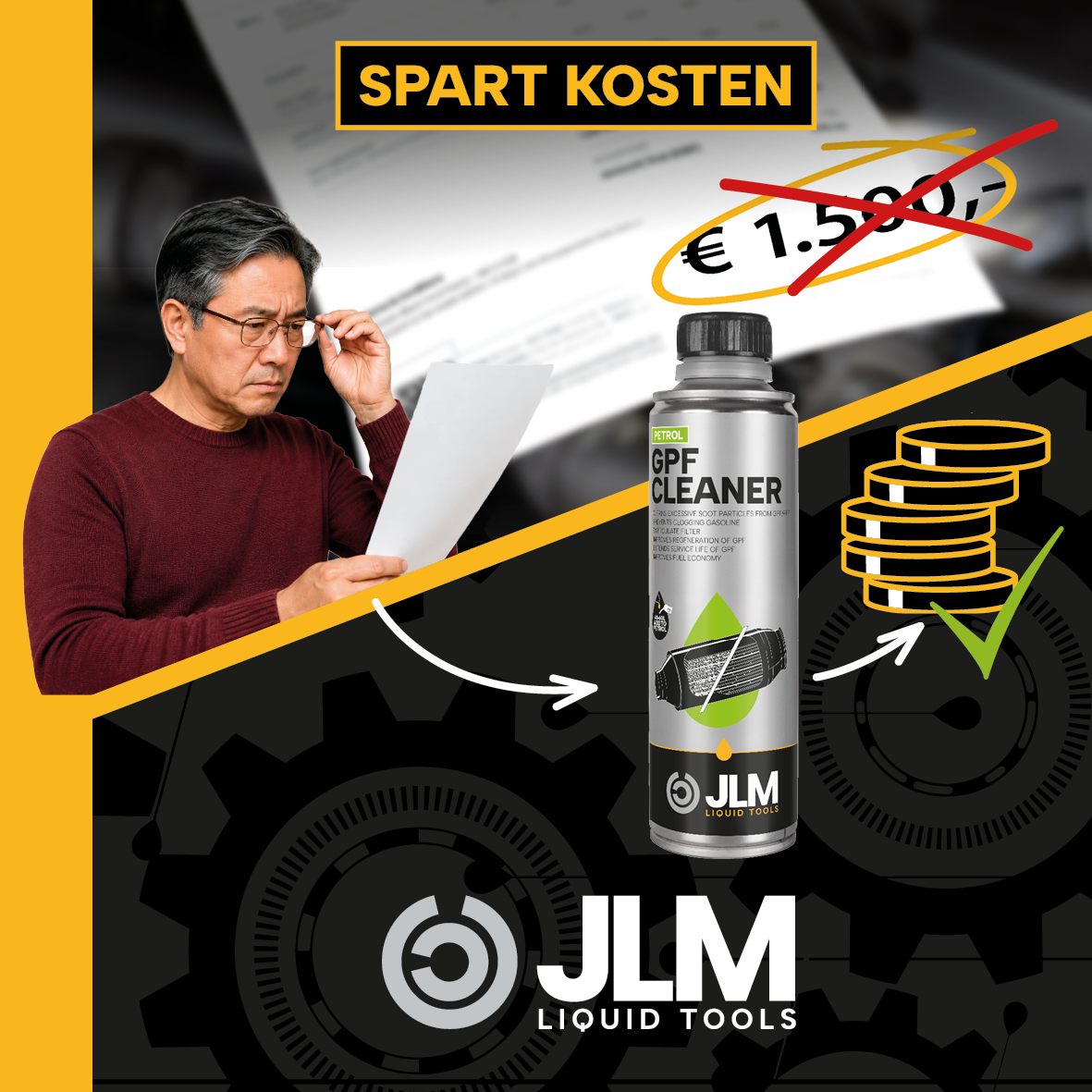 JLM Benzin GPF (Gasoline-Partikel-Filter) Reiniger