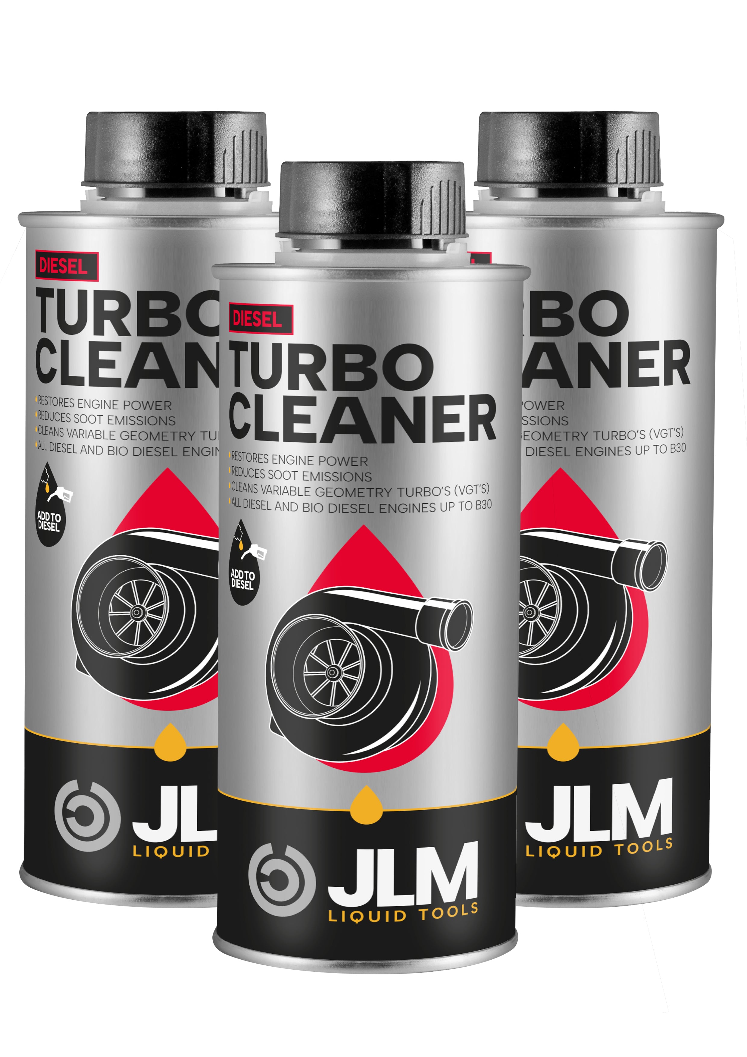 JLM Diesel Turbo Cleaner 3er-Pack 1500ml (3*500ml)